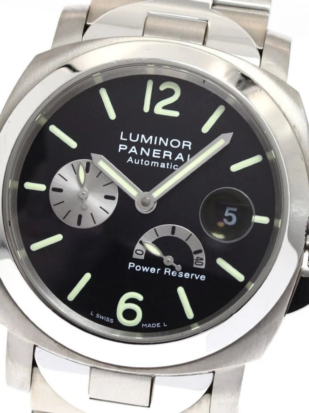 PANERAI Luminor PAM00171 Power reserve black Dial Automatic Men's Watch_905430